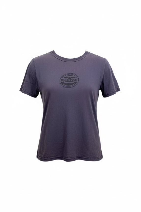 REEBOK T-Shirt Vintage Center Logo Μωβ/Γκρι Γυναικείο L