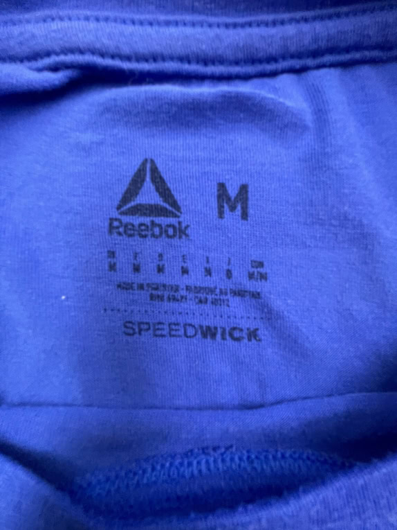 REEBOK T-SHIRT VINTAGE LOGO BLUE MALE M