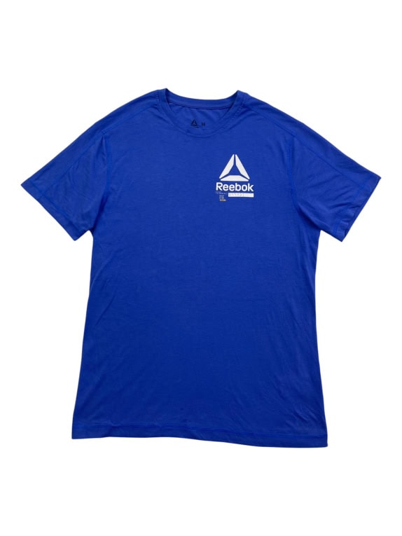 REEBOK T-SHIRT VINTAGE LOGO BLUE MALE M