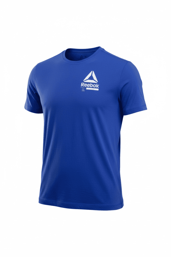 REEBOK T-SHIRT VINTAGE LOGO BLUE MALE M