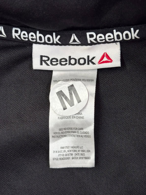 REEBOK GIACCA TRACK SPORTSWEAR NERA UOMO PRE OWNED M