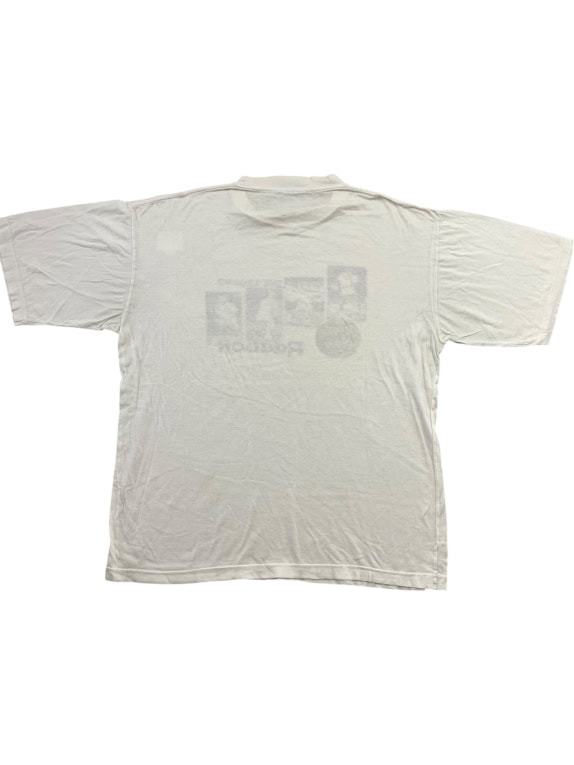 REEBOK Vintage T-shirt "The Legend" Graphic Print White Unisex Large