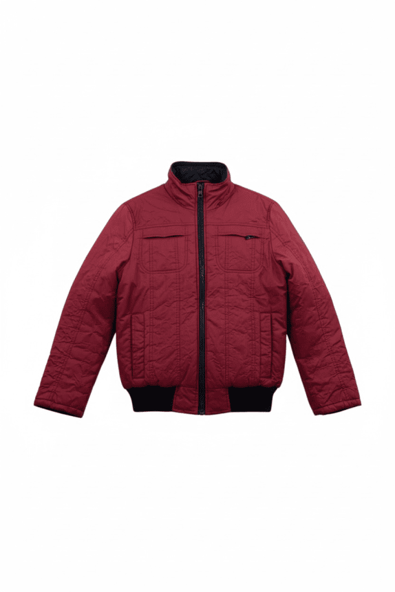 RefrigiWear Bomber Jacket Workwear Logo Burgundy Men’s XL