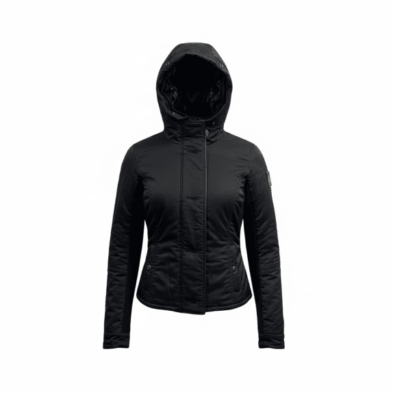 REFRIGIWEAR ΜΠΟΥΦΑΝ JACKET CASUAL LOGO ΜΑΥΡΟ ΓΥΝΑΙΚΕΙΟ M