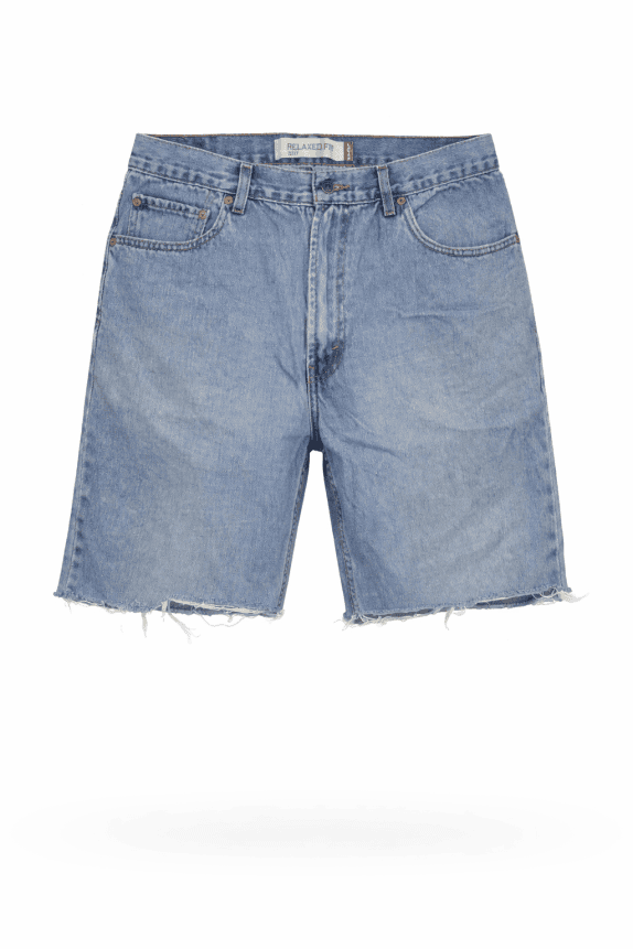 RELAXED FIT ΒΕΡΜΟΥΔΑ DENIM ΜΠΛΕ ΑΝΤΡΙΚΟ PRE OWNED L