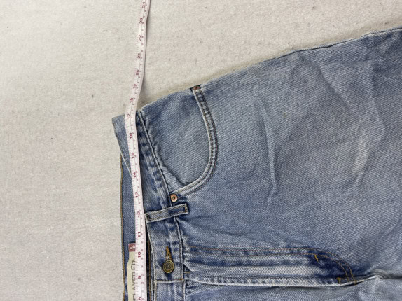 RELAXED FIT ΒΕΡΜΟΥΔΑ DENIM ΜΠΛΕ ΑΝΤΡΙΚΟ PRE OWNED L