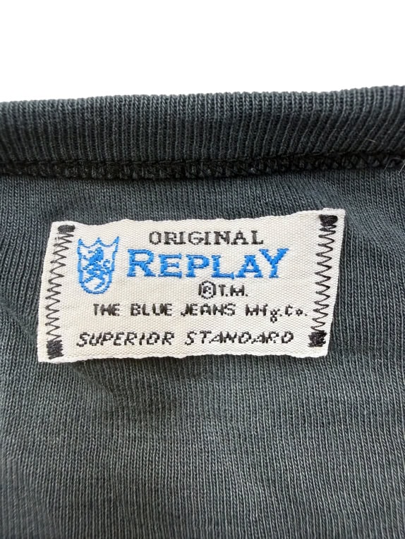 Replay Vintage Graphic Print T-Shirt Dark Grey Men’s M