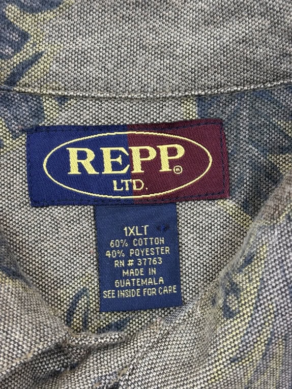 REPP ΠΟΥΚΑΜΙΣΟ HAWAIIAN VINTAGE OLIVE ΑΝΤΡΙΚΟ PRE OWNED XL