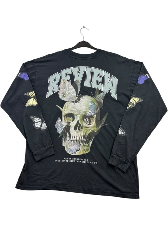 REVIEW MAGLIA MANICA LUNGA GRAPHIC FADED BLACK UOMO PRE OWNED L