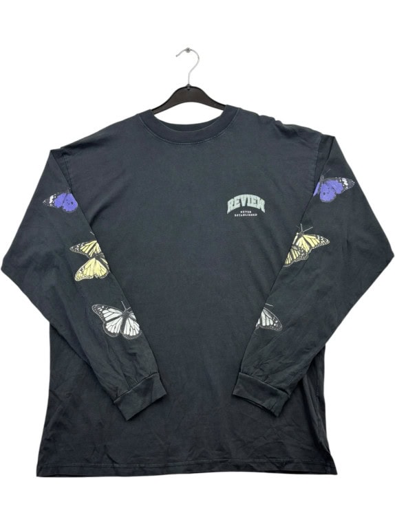 REVIEW MAGLIA MANICA LUNGA GRAPHIC FADED BLACK UOMO PRE OWNED L