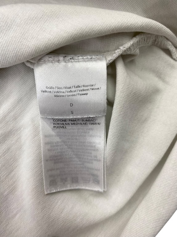 REVIEW T-SHIRT CASUAL CON STAMPA SUL RETRO BIANCO DA UOMO L