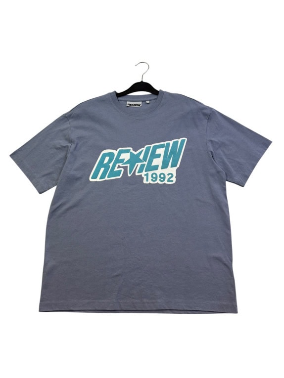 REVIEW T SHIRT GRAPHIC ΓΚΡΙ ΑΝΤΡΙΚΟ PRE OWNED L