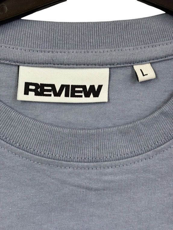 REVIEW T SHIRT GRAPHIC ΓΚΡΙ ΑΝΤΡΙΚΟ PRE OWNED L