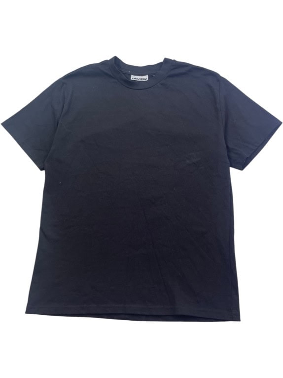 REVIEW T SHIRT MINIMAL ΜΑΥΡΟ UNISEX PRE OWNED M