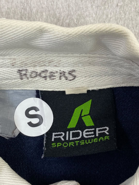 RIDER SPORTSWEAR ΜΠΛΟΥΖΑ RUGBY RETRO NAVY ΑΝΤΡΙΚΟ PRE OWNED S