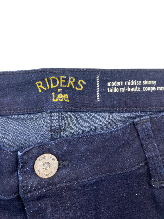 Riders by Lee Τζιν Παντελόνι Skinny Mid Rise Λογότυπο Μπλε Σκούρο Γυναικείο XL