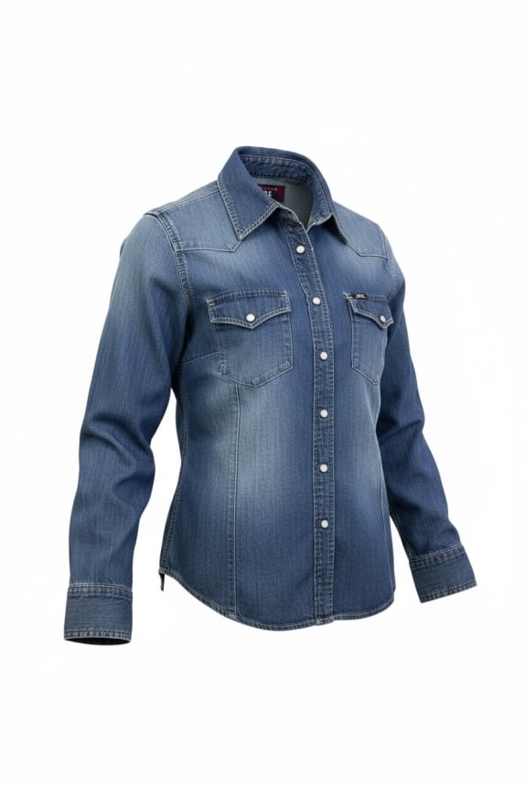 Rifle Denim Πουκάμισο Μπλε Γυναικείο L