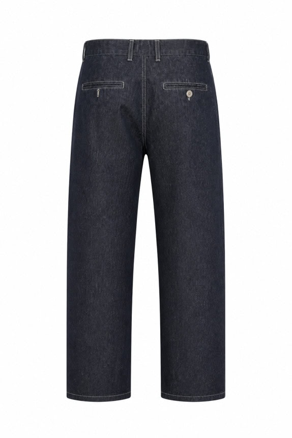 80S RIFLE JEANS PANTALONI WASHED NERO DONNA PRE OWNED M