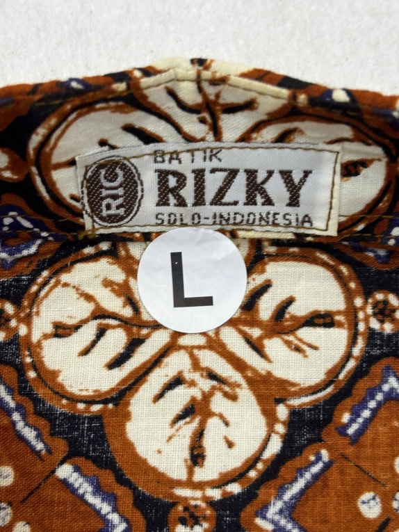 RIZKY RETRO SHIRT BROWN MENS PRE OWNED L