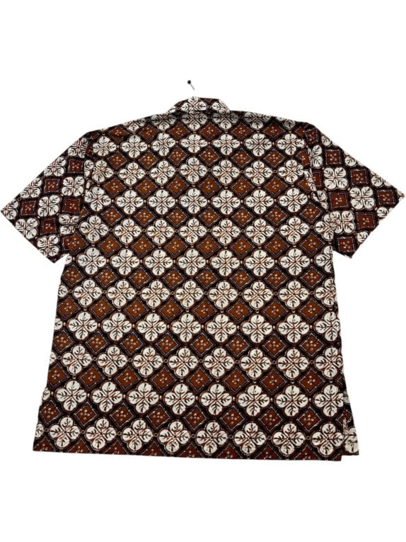 RIZKY RETRO SHIRT BROWN MENS PRE OWNED L