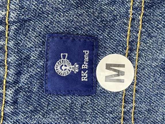 RK BRANDS DENIM SHORTS MINIMAL BLUE MENS PRE OWNED M