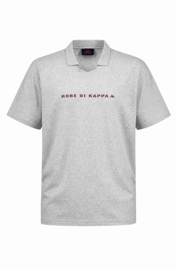 ROBE DI KAPPA POLO SHIRT RETRO GRIGIO UOMO PRE OWNED L