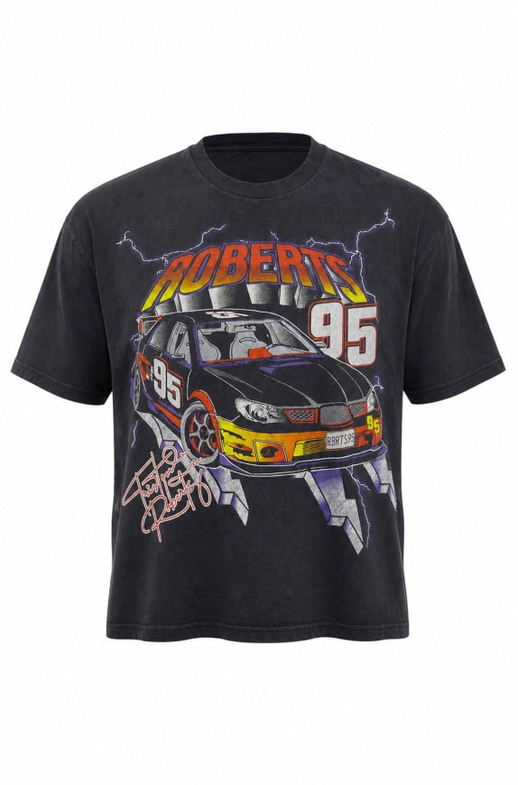 ROBERTS T SHIRT GRAPHIC STREETWEAR NERO მამაკ?