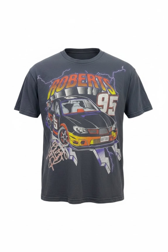 Roberts T-Shirt grafica grande anni \'90 nero unisex L