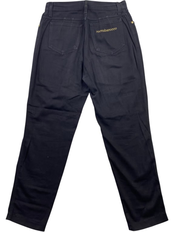 Roccobarocco Jeans Γυναικείο Παντελόνι Μαύρο