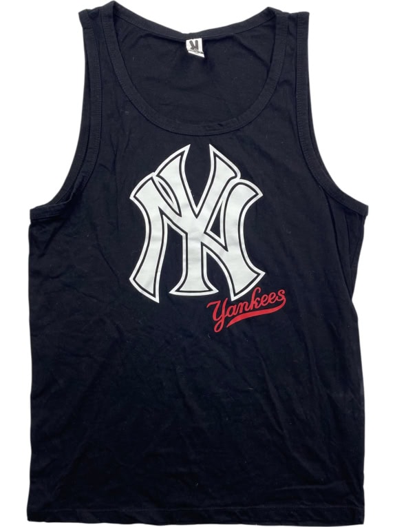 ROLY Tank Top Casual New York Yankees Logo Black Men’s M