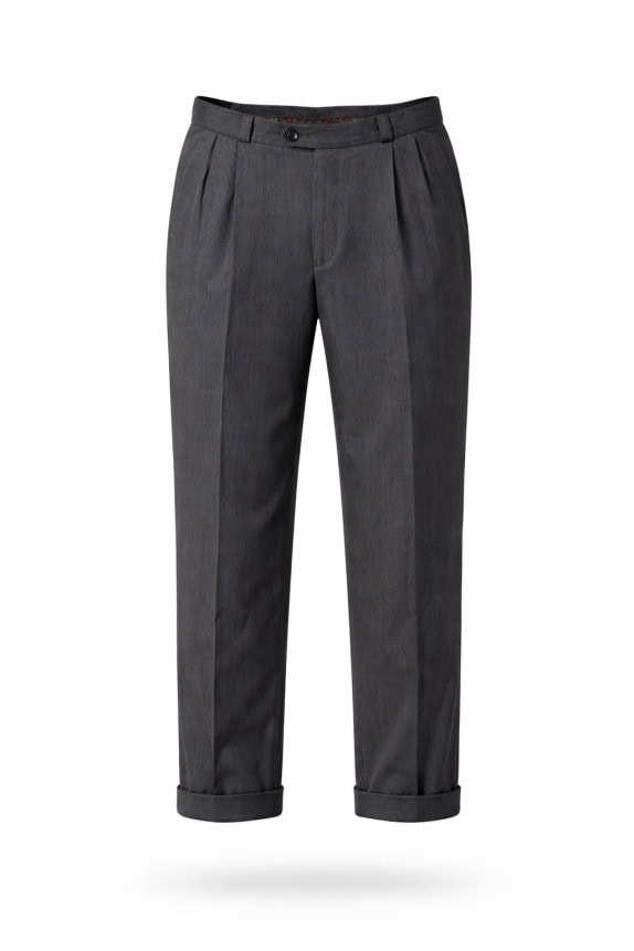 80's BEST COMPANY  PANTS CLASSIC GREY MENS PRE OWNED L