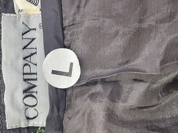 80's BEST COMPANY  PANTALONI CLASSIC GRIGIO UOMO PRE OWNED L