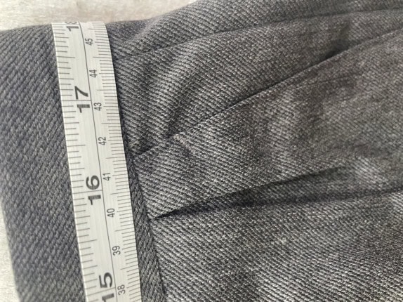 80's BEST COMPANY  PANTALONI CLASSIC GRIGIO UOMO PRE OWNED L