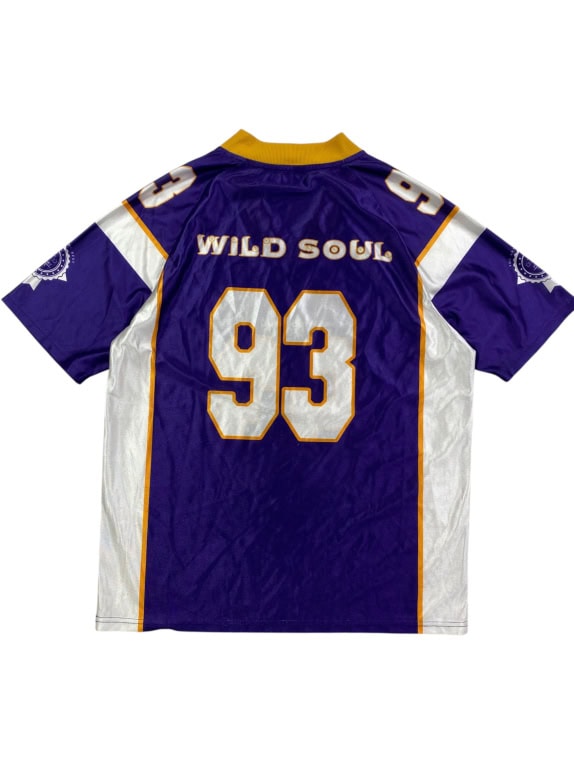 ROMWE Maglia sportiva jersey con logo 93 viola da uomo S