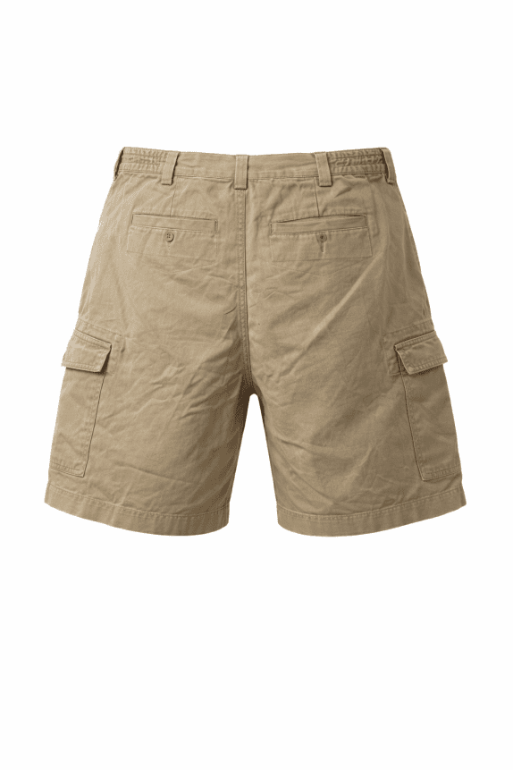 ROUNDTREE YORKE CARGO SHORTS MINIMAL BEIGE MALE PRE OWNED L