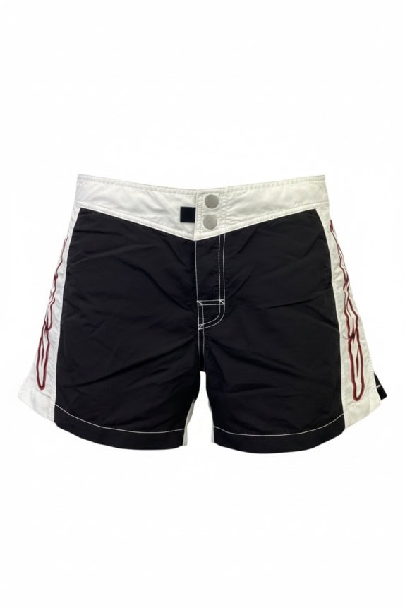 RRD CARGO SHORTS STREETWEAR BLACK AND OFF WHITE MEN PRE OWNED M