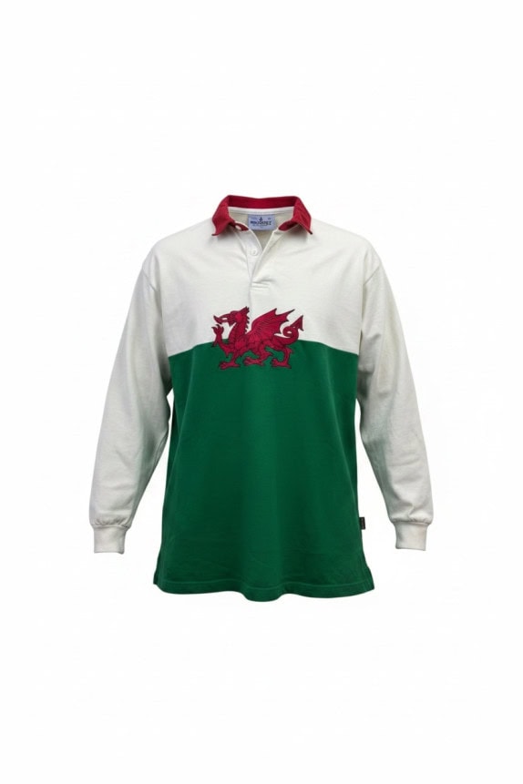 RUGBY NATIONS ΜΠΛΟΥΖΑ ΡΑΓΚΜΠΙ RETRO ΠΡΑΣΙΝΟ ΛΕΥΚΟ ΑΝΤΡΙΚΟ PRE OWNED XL