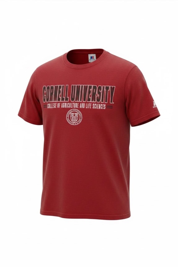 Russell Athletic Cornell University Graphic T-Shirt Κόκκινο Unisex