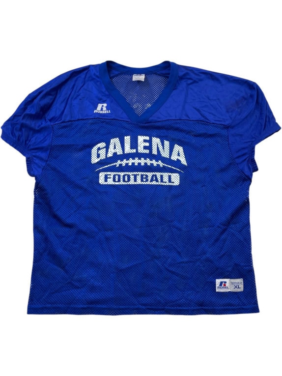 RUSSELL ATHLETIC MAGLIA FOOTBALL ATHLETIC BLU UOMO PRE OWNED XL