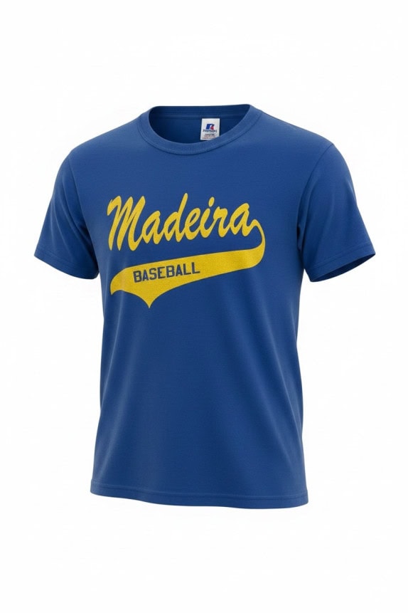 RUSSELL ATHLETIC GRAPHIC TEE SPORTSWEAR BLUE MENS PRE OWNED S