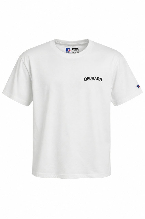 RUSSELL ATHLETIC GRAPHIC TEE STREETWEAR WHITE MENS PRE OWNED XL