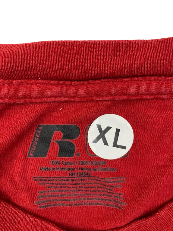 Russell Athletic Longsleeve T-Shirt Big Logo Κόκκινο Unisex XL