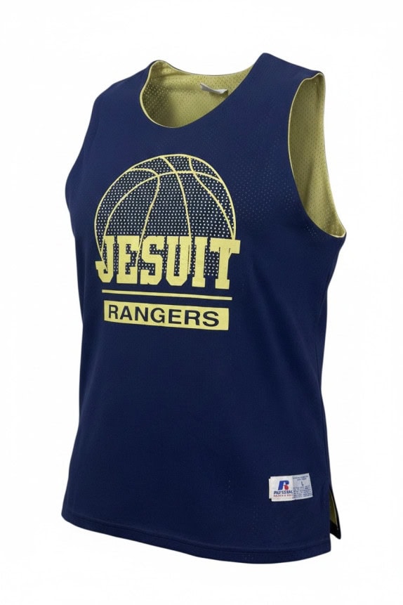 RUSSELL ATHLETIC SLEEVELESS JERSEY GRAPHIC BLUE ΑΝΤΡΙΚΟ PRE OWNED L