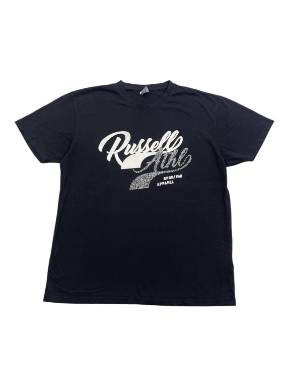 RUSSELL ATHLETIC T-SHIRT CASUAL CON LOGO NERO DA UOMO XL