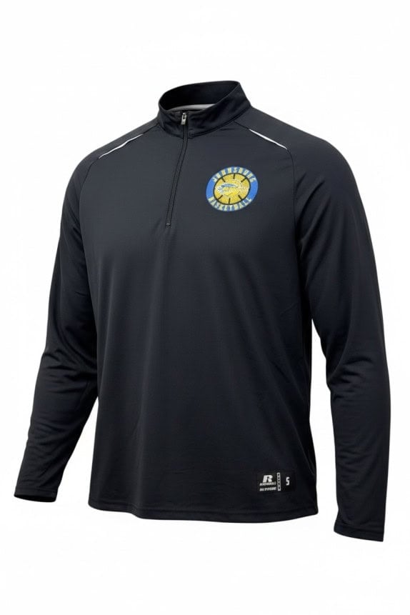 RUSSELL ΜΠΛΟΥΖΑ ΜΕ ΜΙΣΟ ΦΕΡΜΟΥΑΡ SPORTSWEAR ΜΑΥΡΗ ΑΝΤΡΙΚΟ PRE OWNED L
