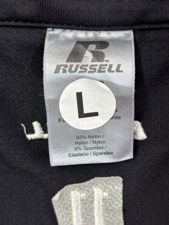 RUSSELL ΜΠΛΟΥΖΑ ΜΕ ΜΙΣΟ ΦΕΡΜΟΥΑΡ SPORTSWEAR ΜΑΥΡΗ ΑΝΤΡΙΚΟ PRE OWNED L
