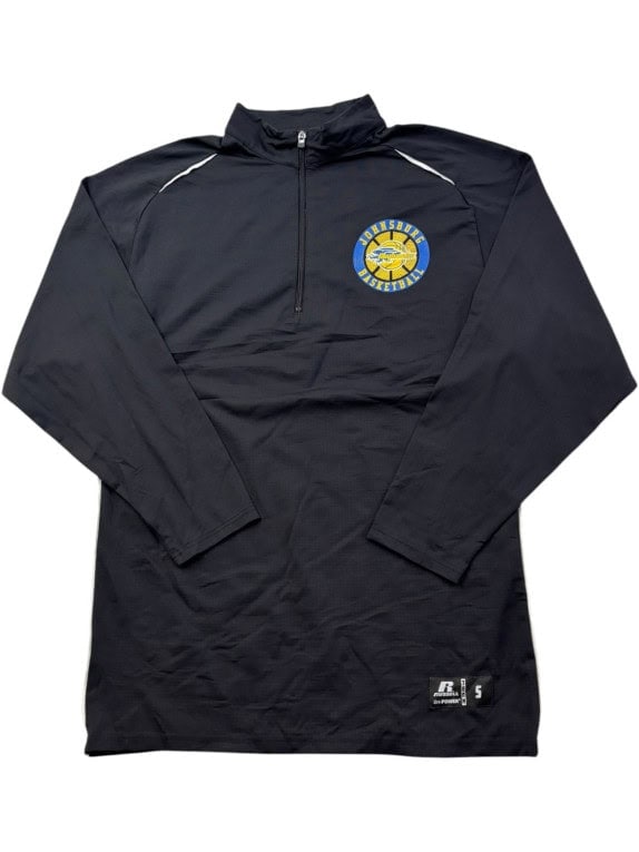 RUSSELL ΜΠΛΟΥΖΑ ΜΕ ΜΙΣΟ ΦΕΡΜΟΥΑΡ SPORTSWEAR ΜΑΥΡΗ ΑΝΤΡΙΚΟ PRE OWNED L