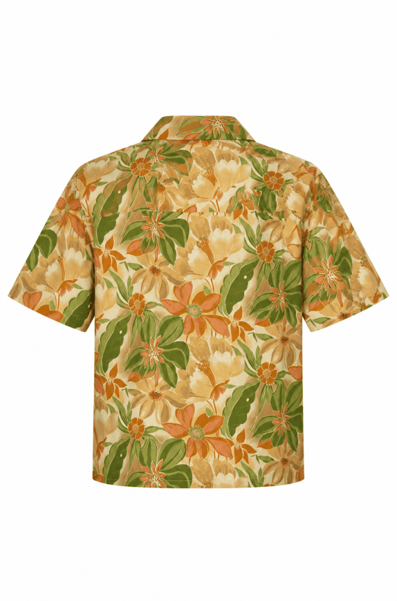 S AND D BAHAMAS CAMICIA HAWAIIAN FLOREALE MULTICOLORE მამაკინო PRE OWNED M