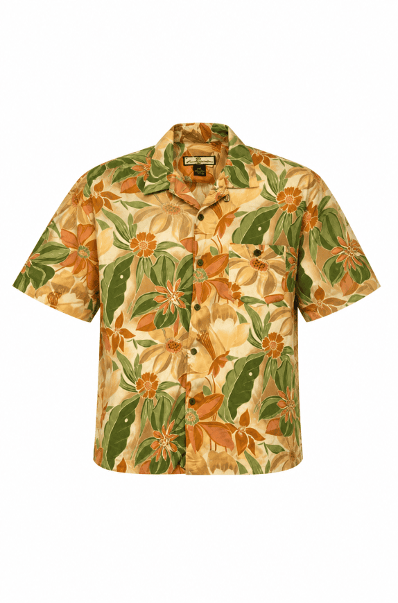 S AND D BAHAMAS HAWAIIAN SHIRT FLORAL MULTICOLOUR MENS PRE OWNED