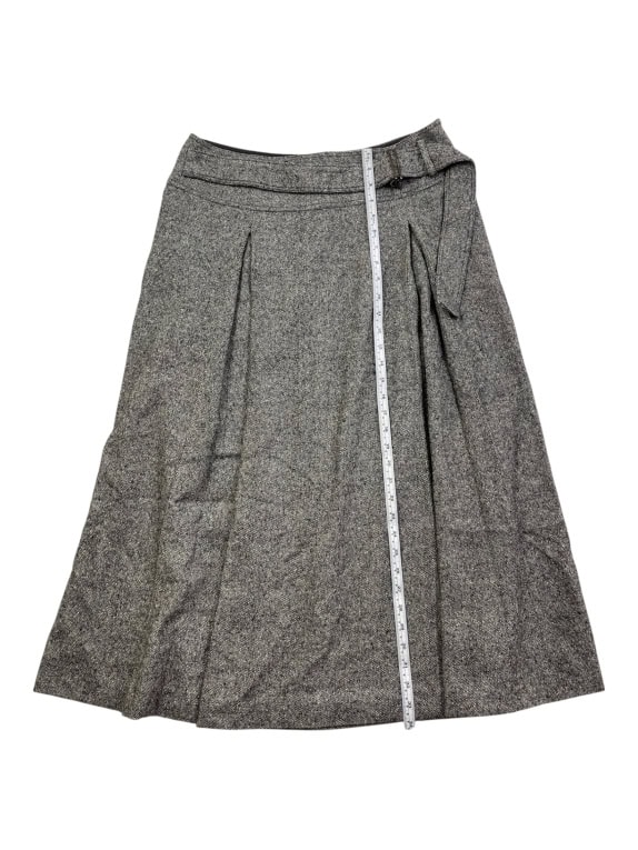 S MaxMara Grey Wool Blend Midi Skirt Women’s Size L